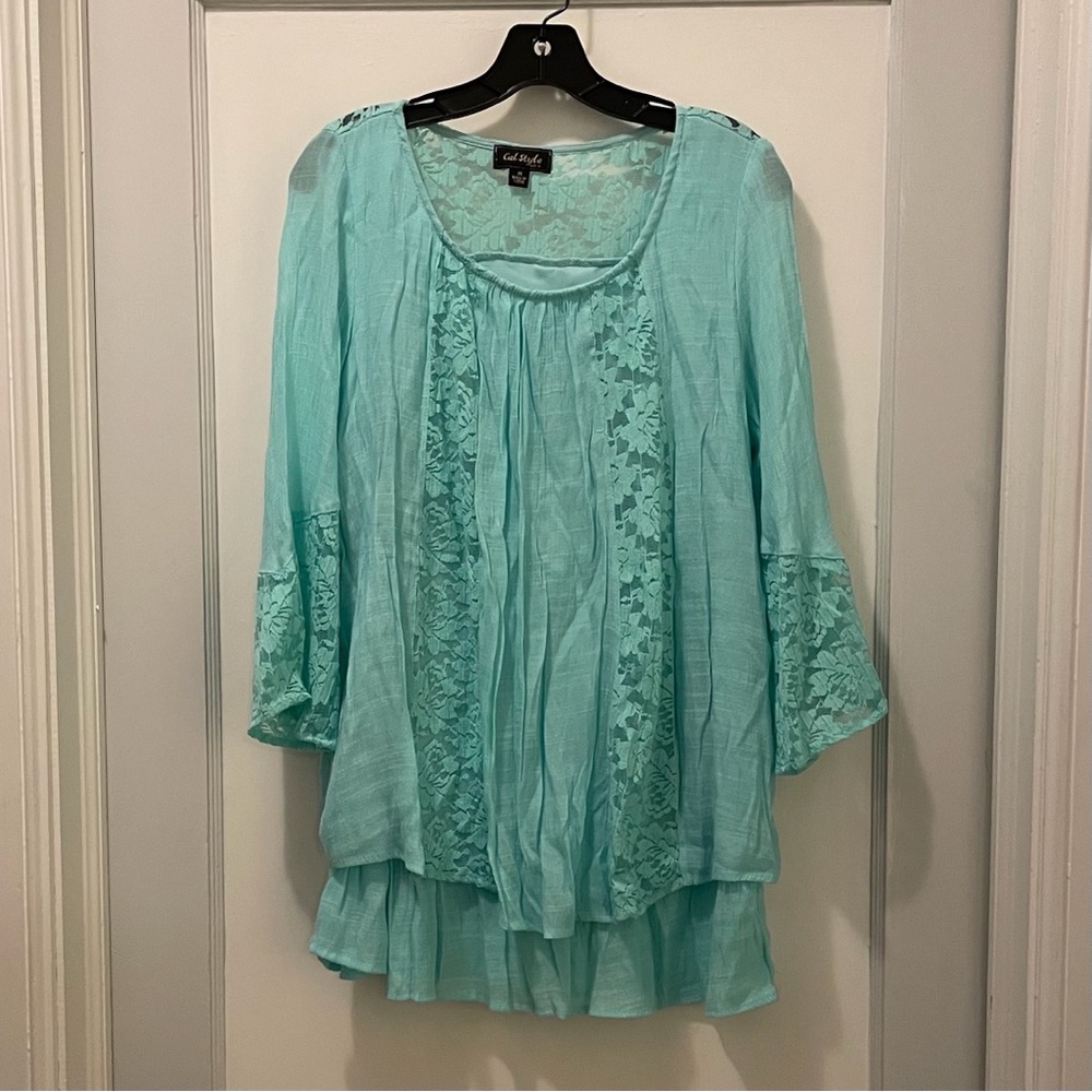 CAL STYLE Lace Top - Picture 3 of 3